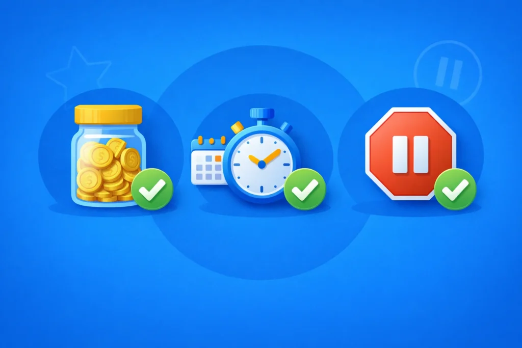 Checklist before playing Mines — set a budget, time limit, and stop rule