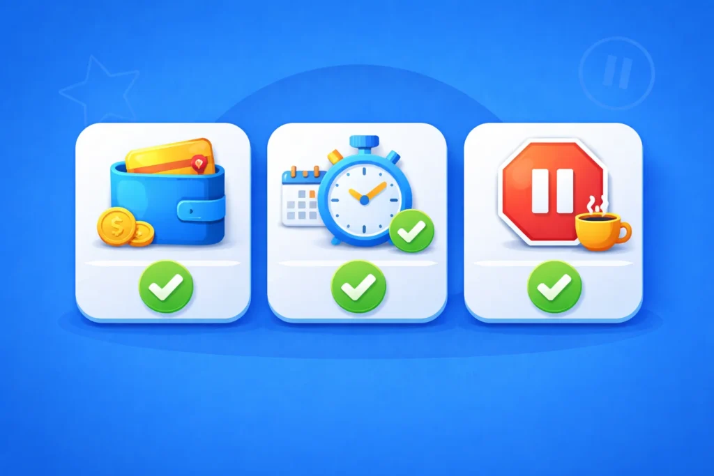 Three key rules for Mines — budget limit, short sessions, and a stop-and-break rule